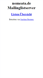 Mobile Screenshot of lists.nomeata.de