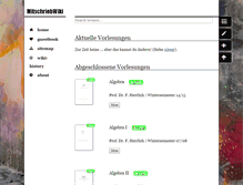 Tablet Screenshot of mitschriebwiki.nomeata.de